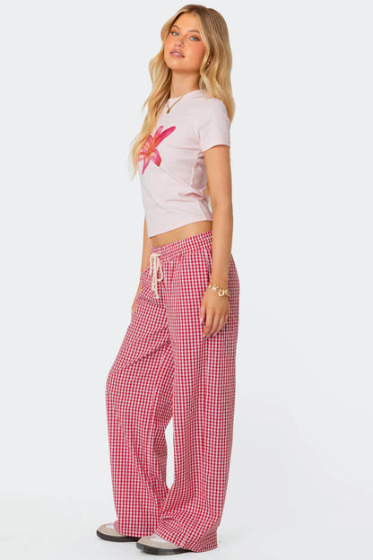 Gingham Trousers